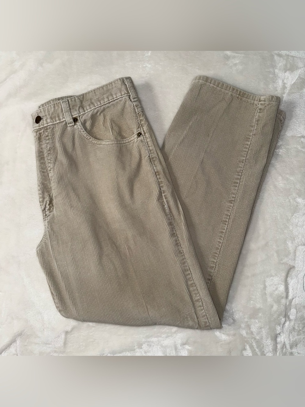 L.L. Bean Men's Tan Corduroy Pants - Straight Leg